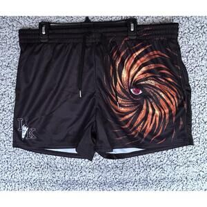 Invicta Kuru Graphic Athletic Shorts XXL Z3036 Black Eye Design NWT